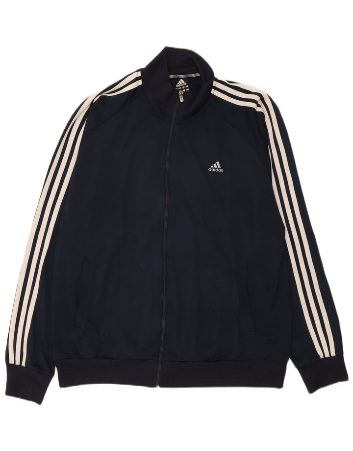 Giacca da tuta da uomo Adidas Clima 365 grande in poliestere blu navy