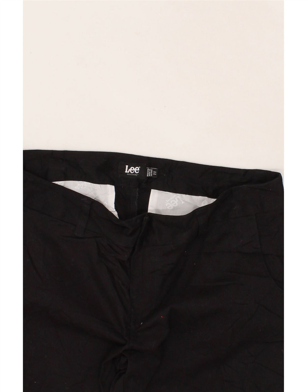 LEE Womens Chino Shorts US 11 Large W32 Black Cotton Vintage Lee and Second-Hand Lee from Messina Hembry 