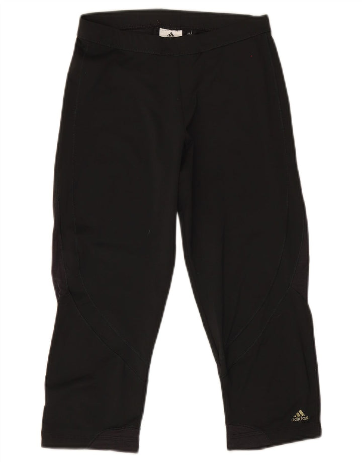 Leggings Adidas Climacool Capri da donna UK 10 piccolo poliestere nero