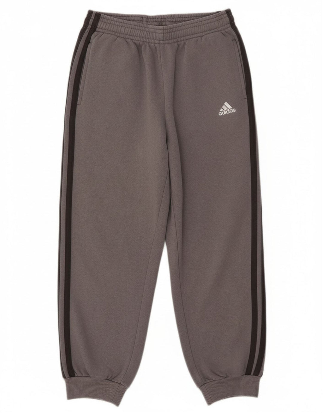 Pantaloni della tuta da ragazzo Adidas Joggers 7-8 anni in cotone grigio