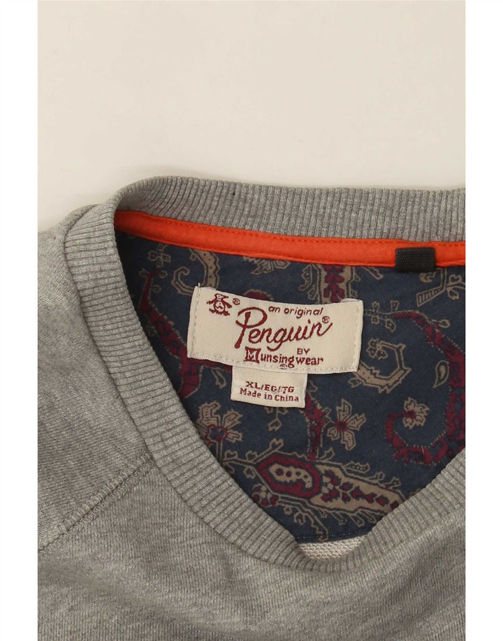 Felpa da uomo Penguin Maglione XL Grigio
