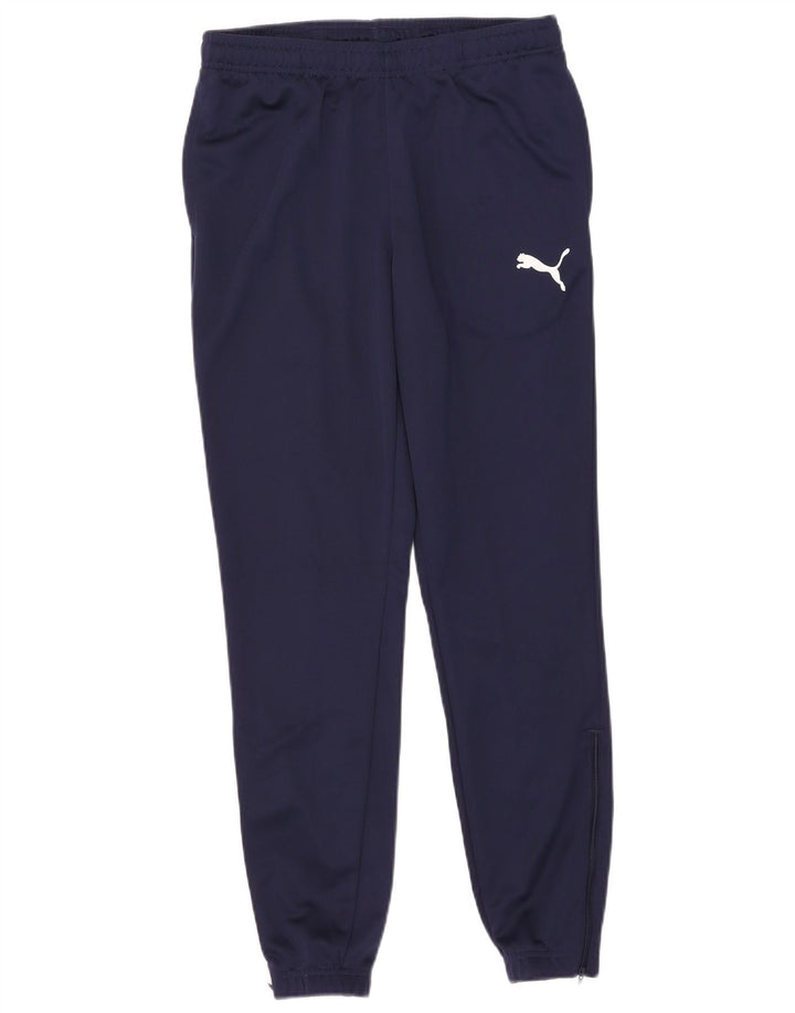Pantaloni da tuta da uomo Puma Joggers medi in poliestere blu navy