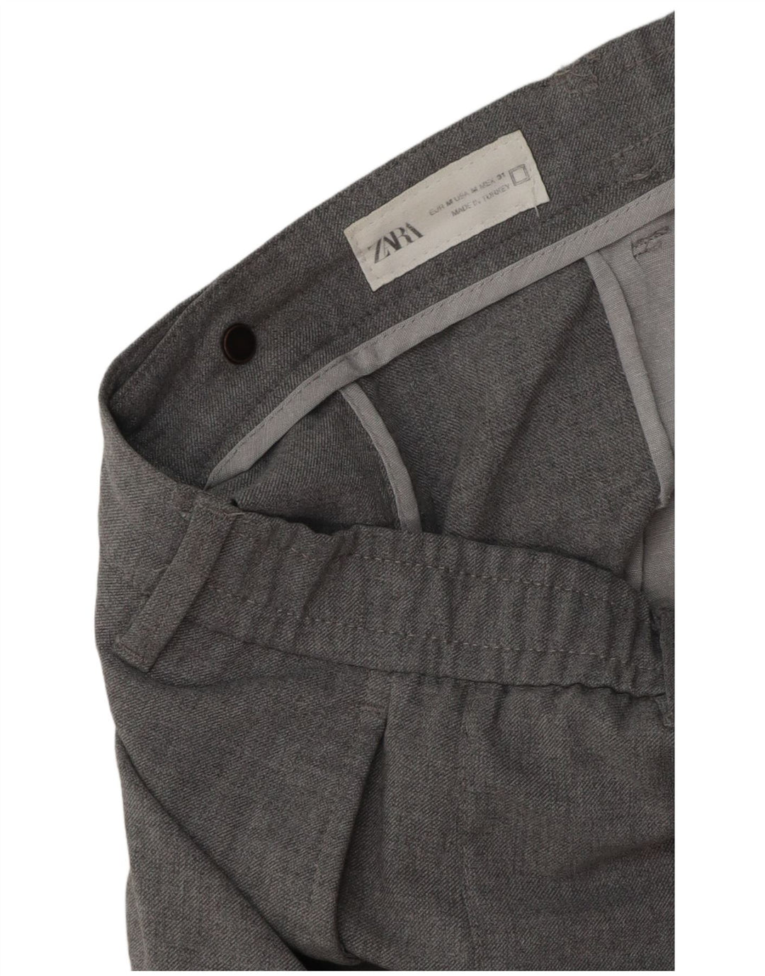 Pantaloni chino slim da uomo Zara medi W31 L28 grigi