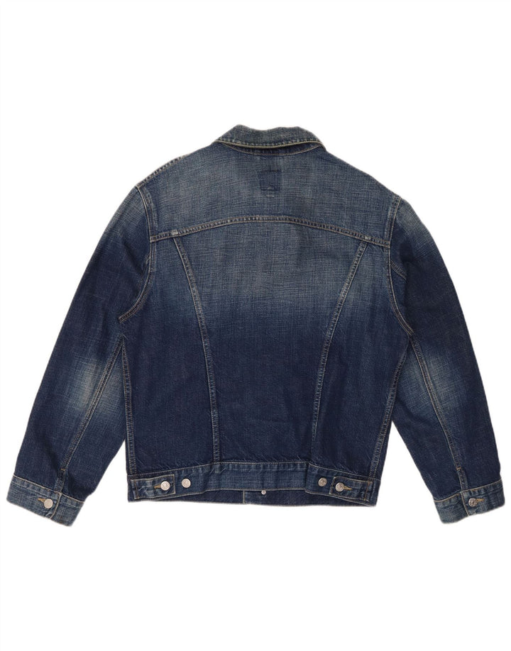 Giacca di jeans da donna RIFLE UK 16 grande cotone blu