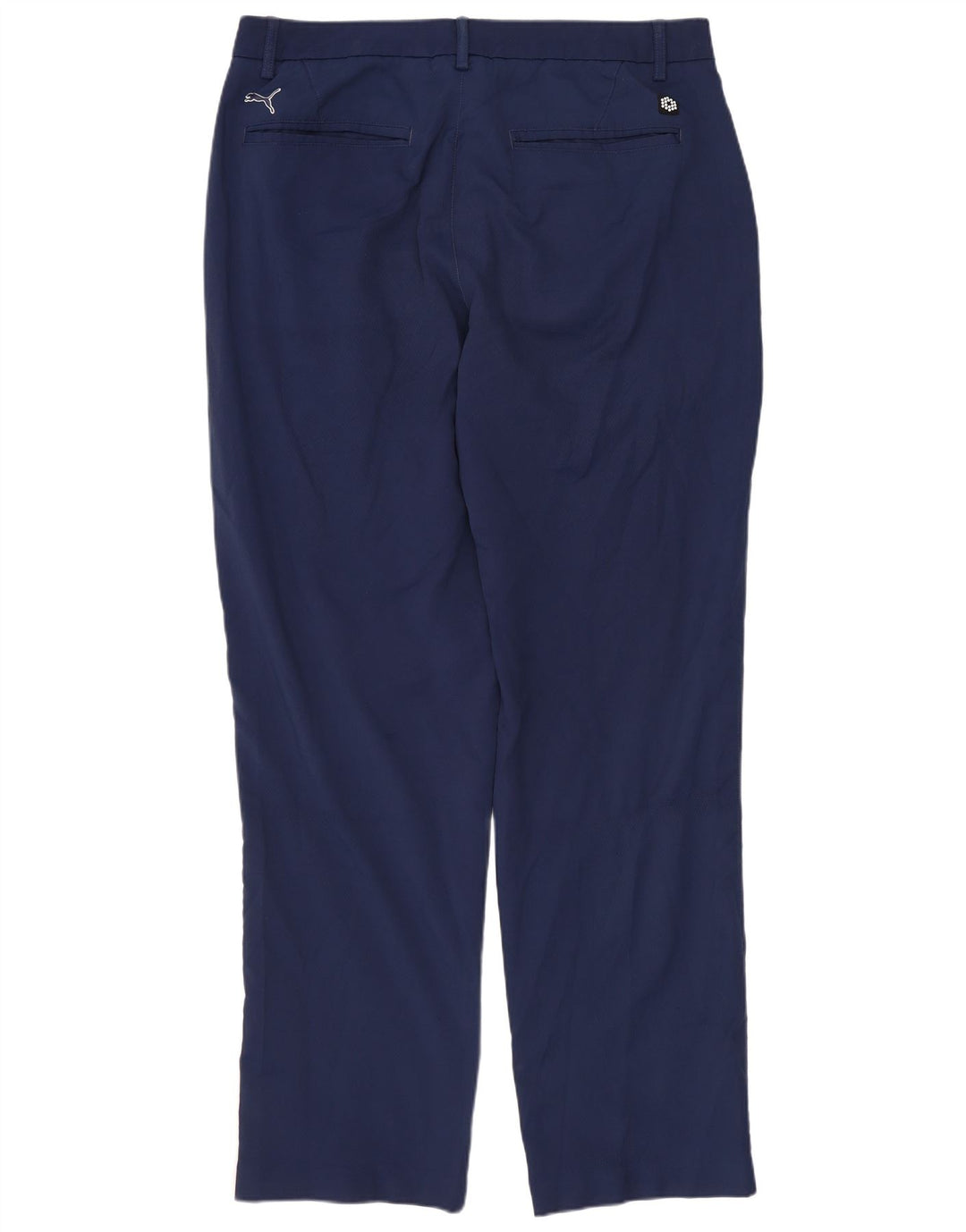 Pantaloni chino slim da uomo PUMA W34 L32 poliestere blu navy