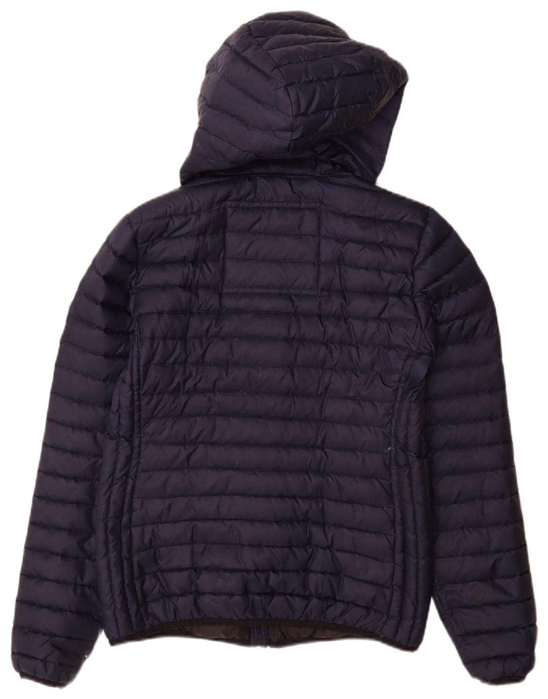 Giacca imbottita con cappuccio da donna Superdry UK 14 poliestere medio blu navy