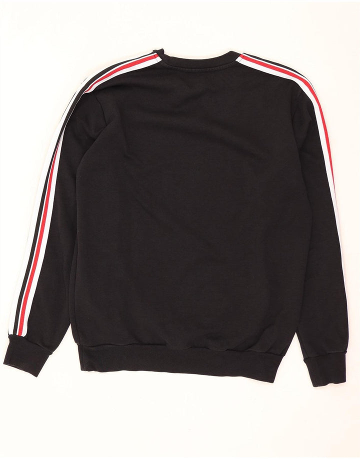 Zara Uomo Felpa Maglione Grande Cotone a Righe Nere