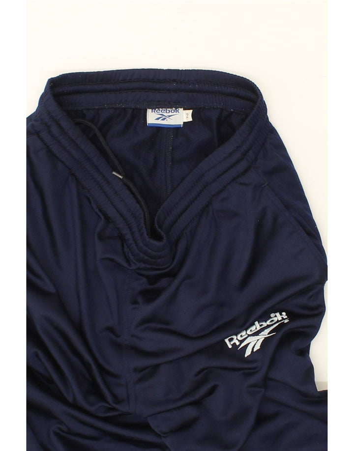 REEBOK Mens Tracksuit Trousers Medium Navy Blue Polyester Vintage Reebok and Second-Hand Reebok from Messina Hembry 