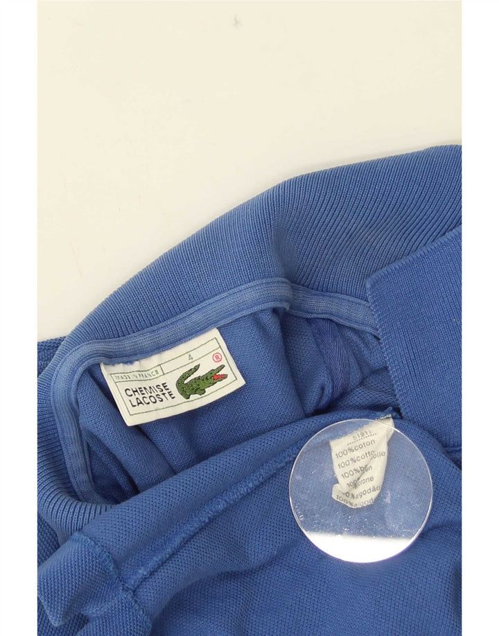 Polo da uomo Lacoste taglia 4 in cotone blu medio