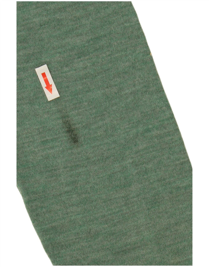 Maglione da uomo girocollo John Lewis in lana merino verde medio