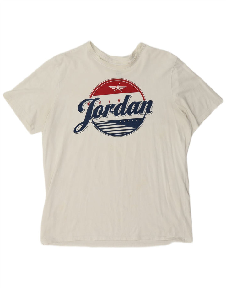 T-shirt grafica da uomo Jordan Top XL bianca