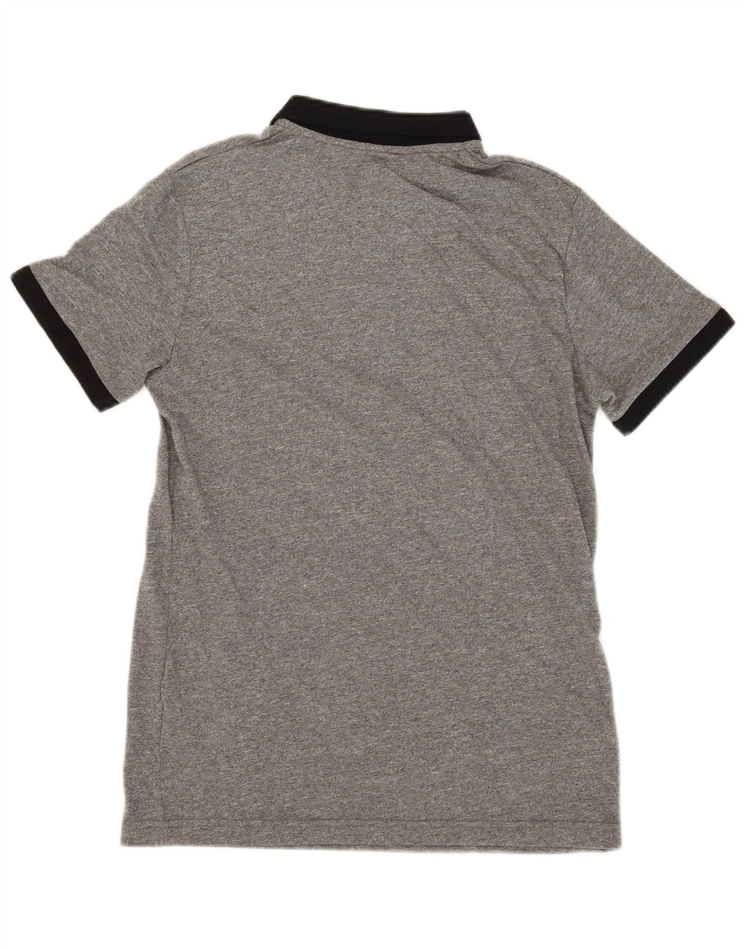 Polo da rugby da uomo slim fit JULES in cotone grigio medio