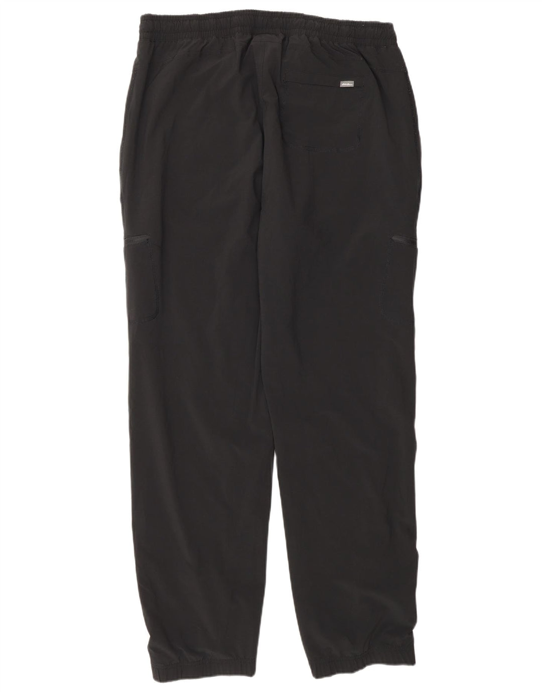 EDDIE BAUER Womens Cargo Tracksuit Trousers Joggers UK 14 Large Black