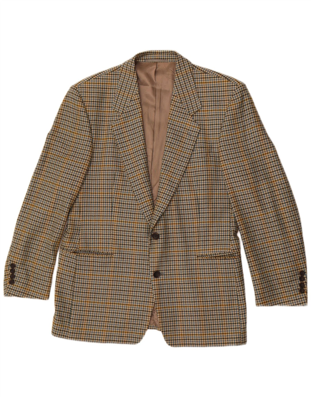 Giacca blazer da uomo Ermenegildo Zegna EU 50 medio pied de poule kaki