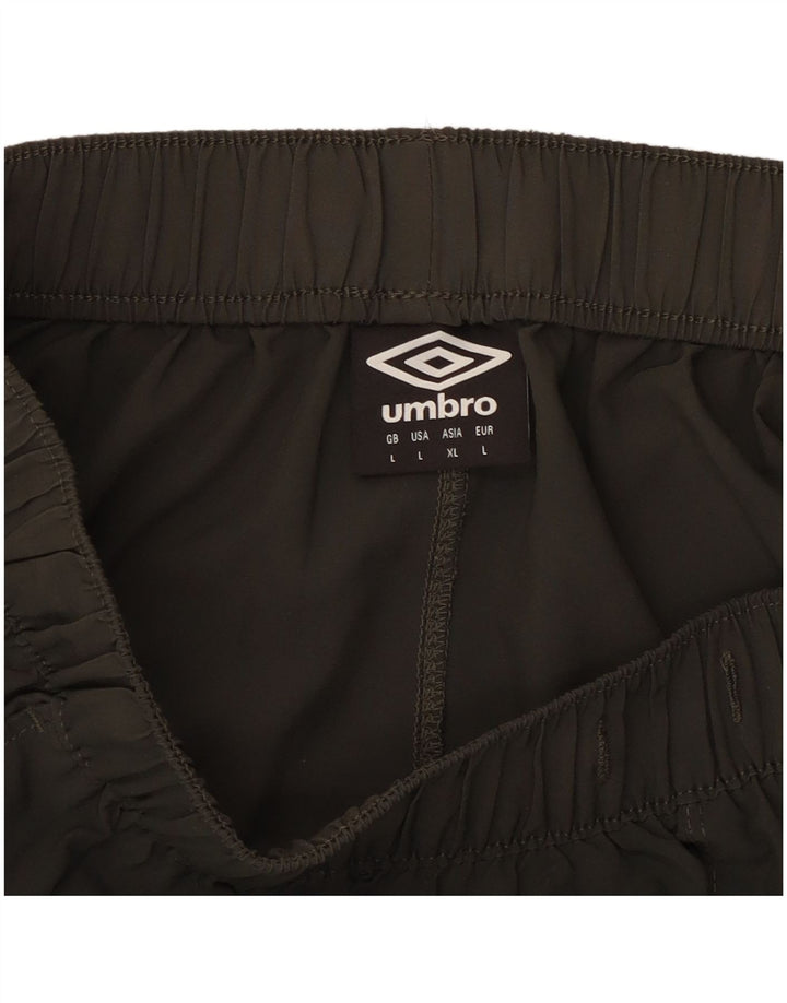 Pantaloncini da bagno da uomo Umbro Large in poliestere kaki