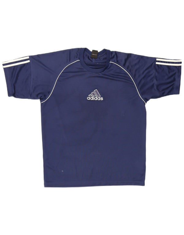 T-shirt da uomo Adidas Top media blu navy sportiva