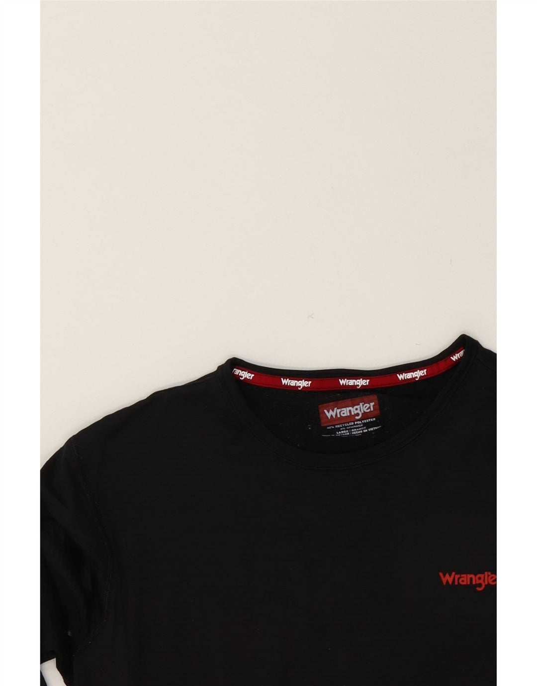 WRANGLER Womens Top Long Sleeve UK 16 Large Black Polyester Vintage Wrangler and Second-Hand Wrangler from Messina Hembry 