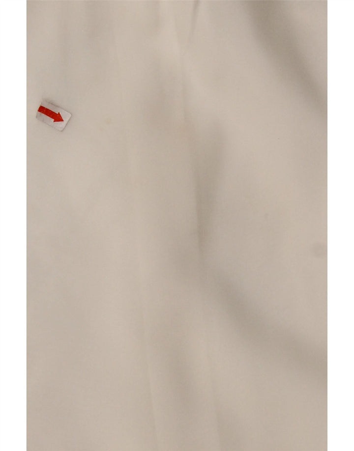 Camicetta da donna con volant sul davanti VINTAGE UK 16 grande bianca