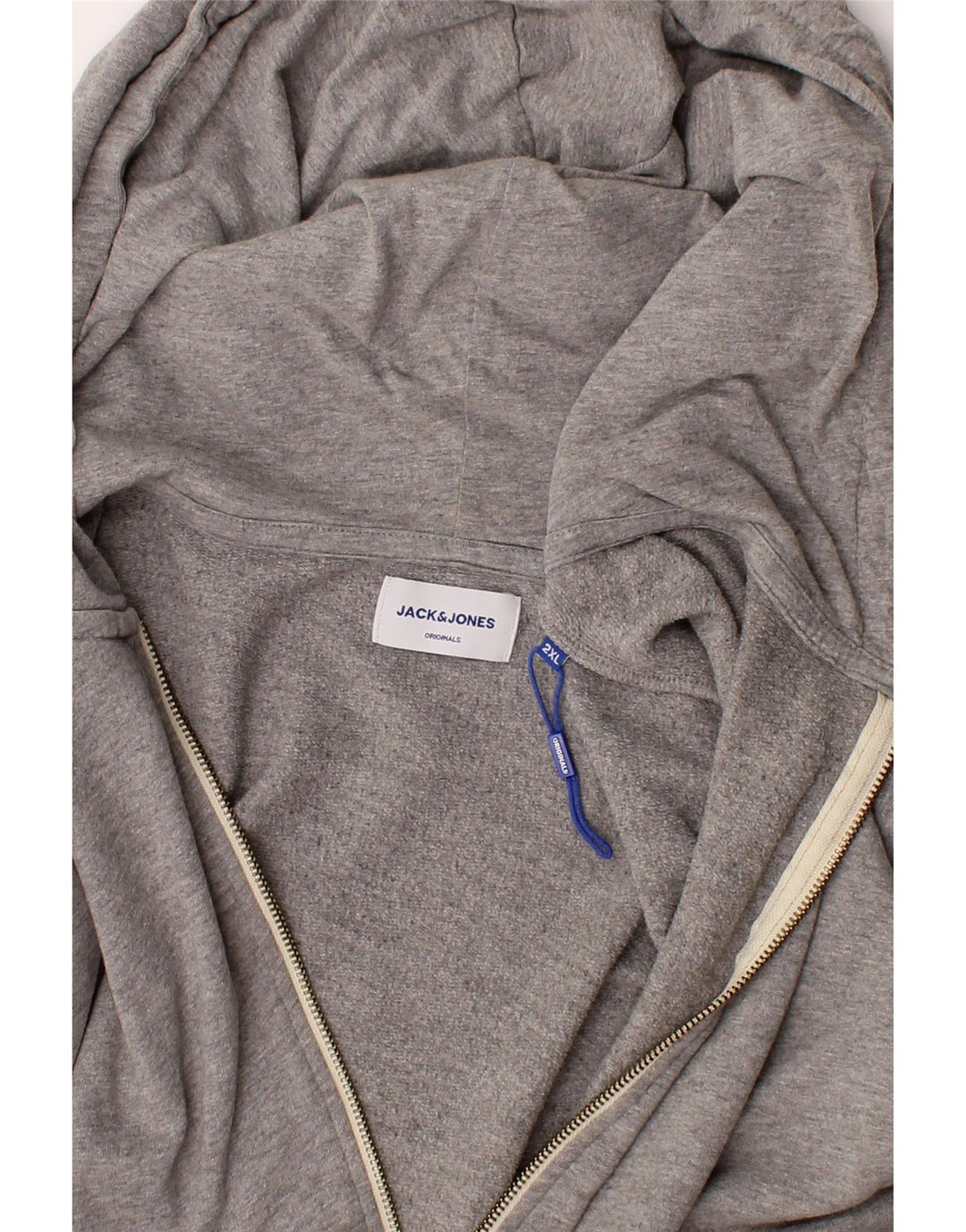 Mens Zip Hoodie Sweater 2XL Vintage Jack & Jones and Second-Hand Jack & Jones from Messina Hembry 