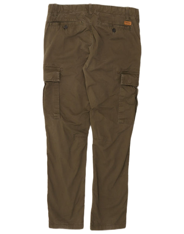 Pantaloni cargo slim da uomo Timberland W30 L28 cotone kaki