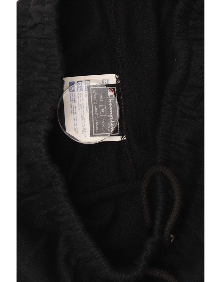 Pantaloni da tuta da uomo Champion in cotone nero medio
