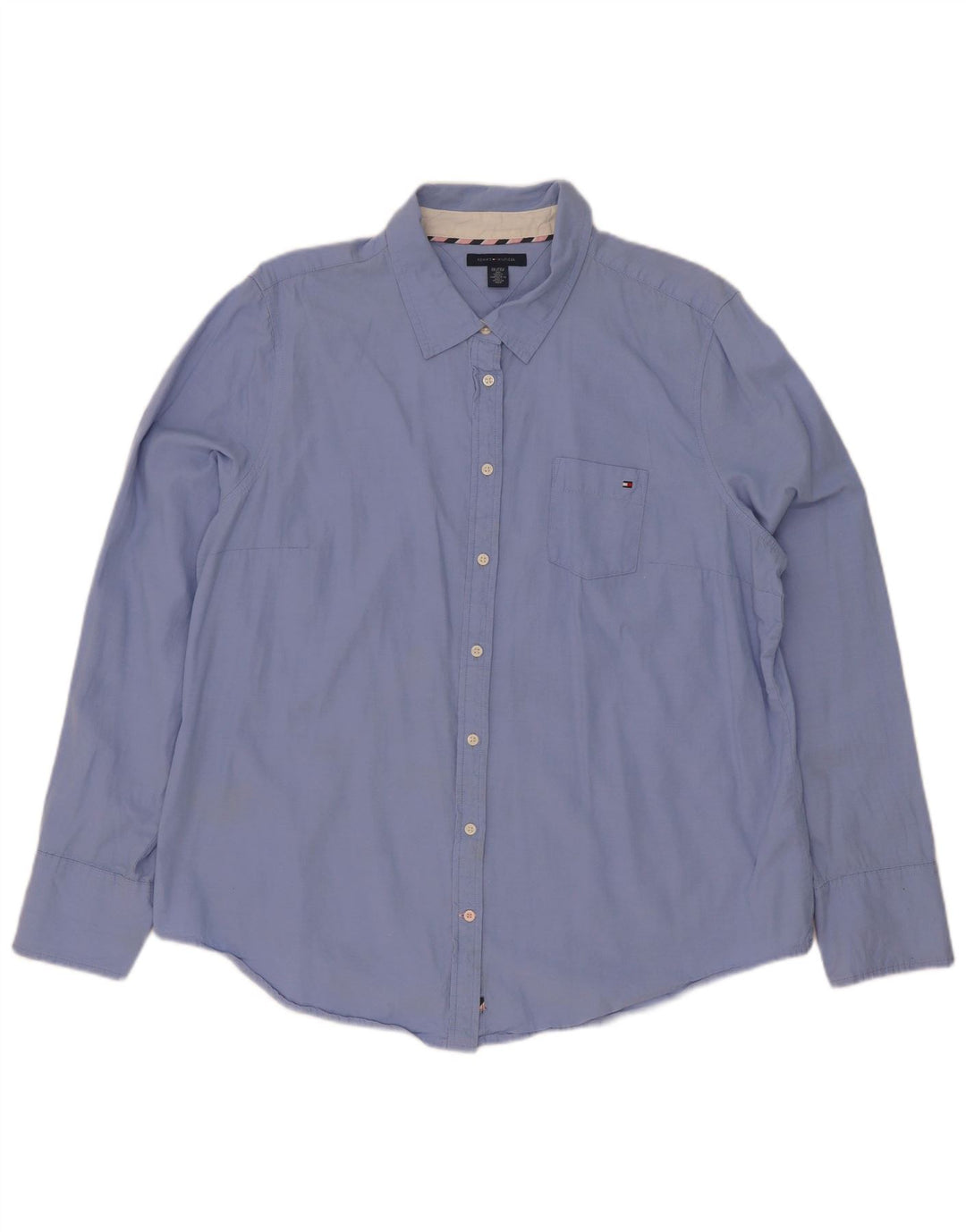 Camicia da donna Tommy Hilfiger UK 20 2XL cotone blu