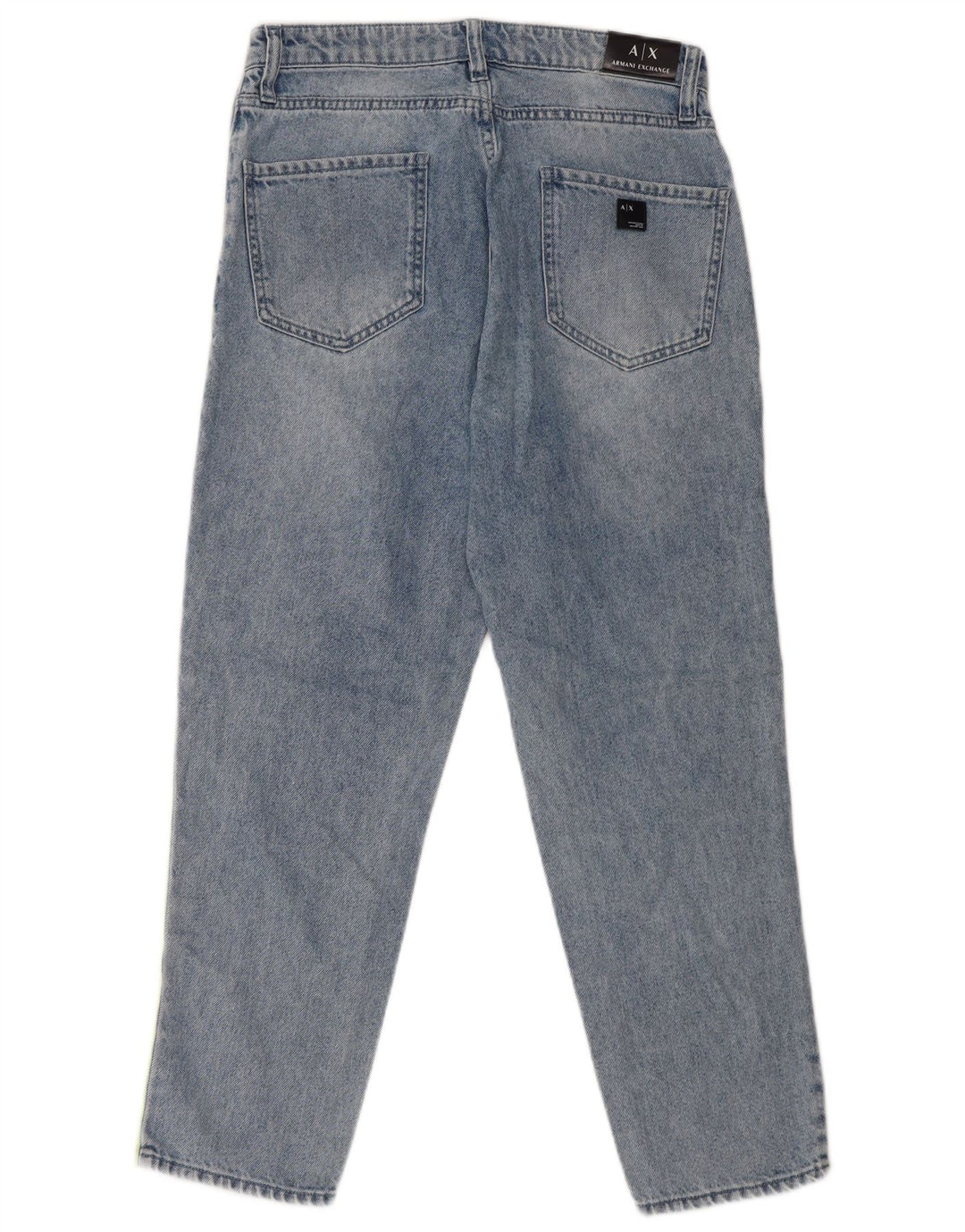 Jeans Cropped Boyfriend da Donna Armani Exchange W27 L25 Blu