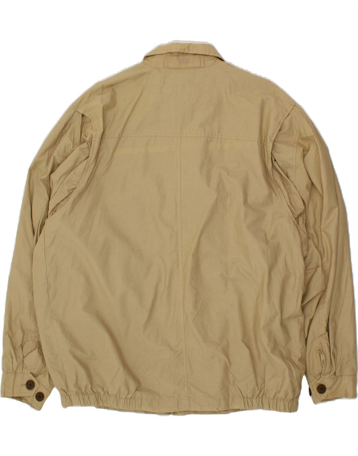 IZOD Mens Bomber Jacket UK 42 XL Beige Vintage Izod and Second-Hand Izod from Messina Hembry 