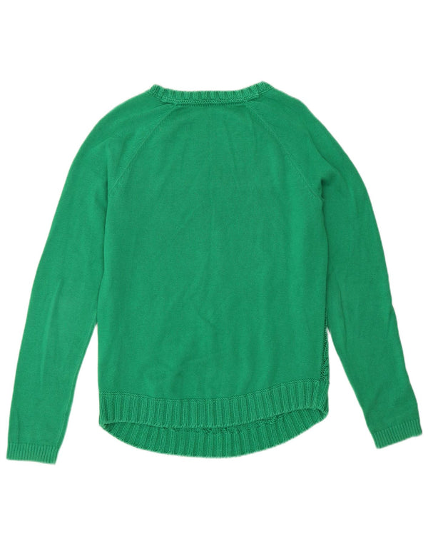 Maglione maglione girocollo da donna Tommy Hilfiger UK 10 piccolo verde