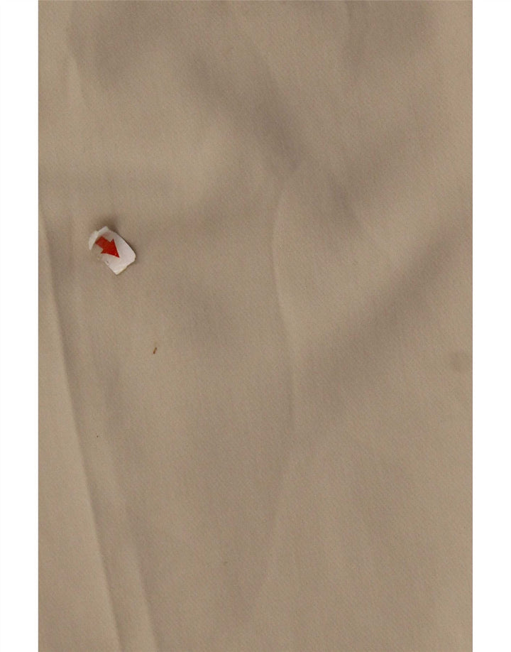 Pantaloni da abito affusolati da donna Zara medi W28 L26 poliestere bianco sporco