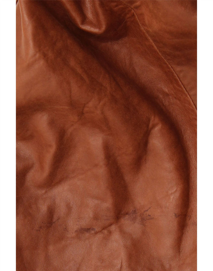 Cappotto militare doppiopetto vintage da uomo UK 36 piccolo marrone