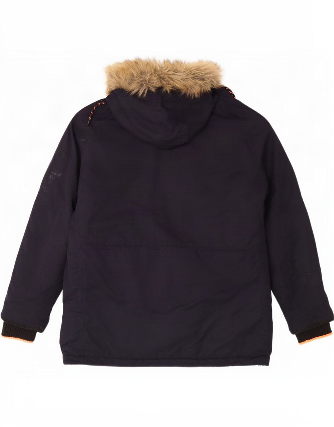 Giacca parka da uomo con cappuccio Superdry UK 44 2XL poliestere blu navy
