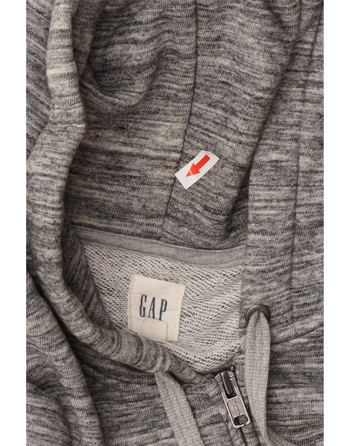 Maglione con cappuccio e zip da uomo Gap in cotone screziato grigio medio
