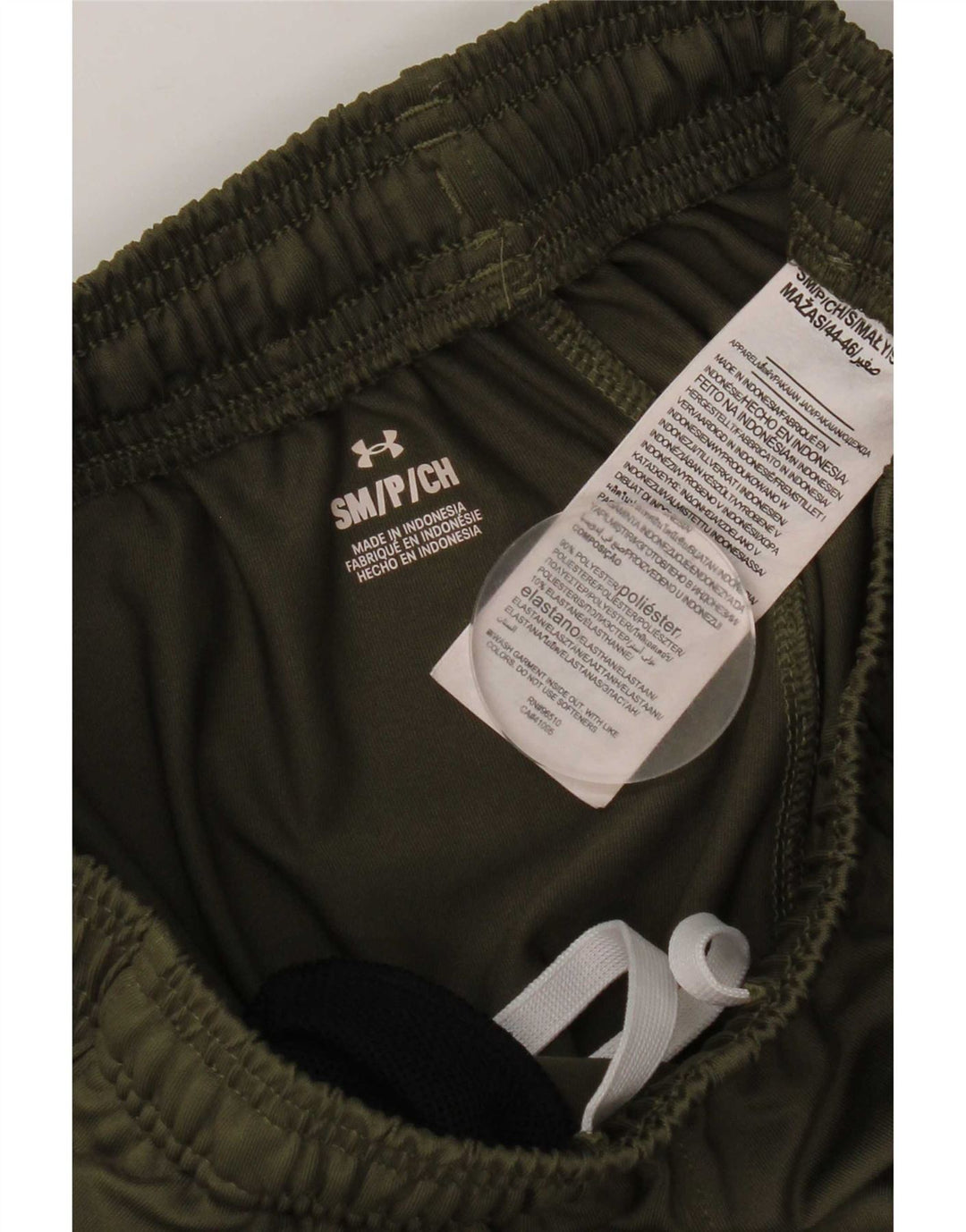 Pantaloni da tuta da uomo Under Armour piccoli in poliestere kaki