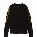 Adidas Donna Graphic Top Manica Lunga UK 8/10 Piccolo Poliestere Nero