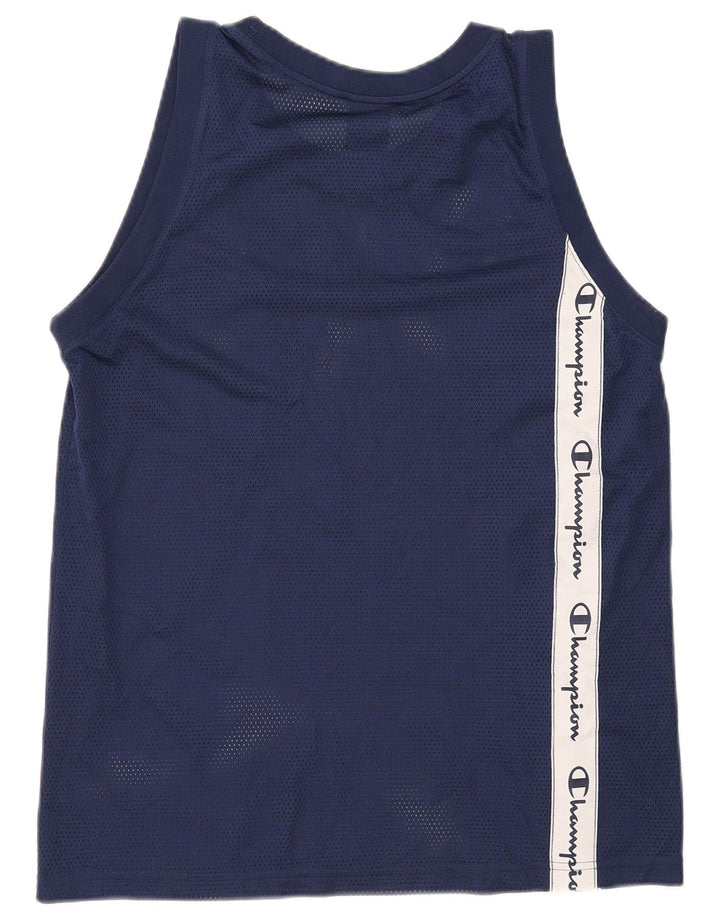Maglia da uomo Champion Top color block medio blu navy