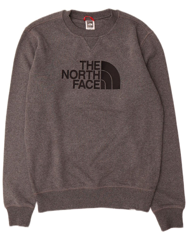Felpa grafica da uomo The North Face Maglione piccolo cotone grigio