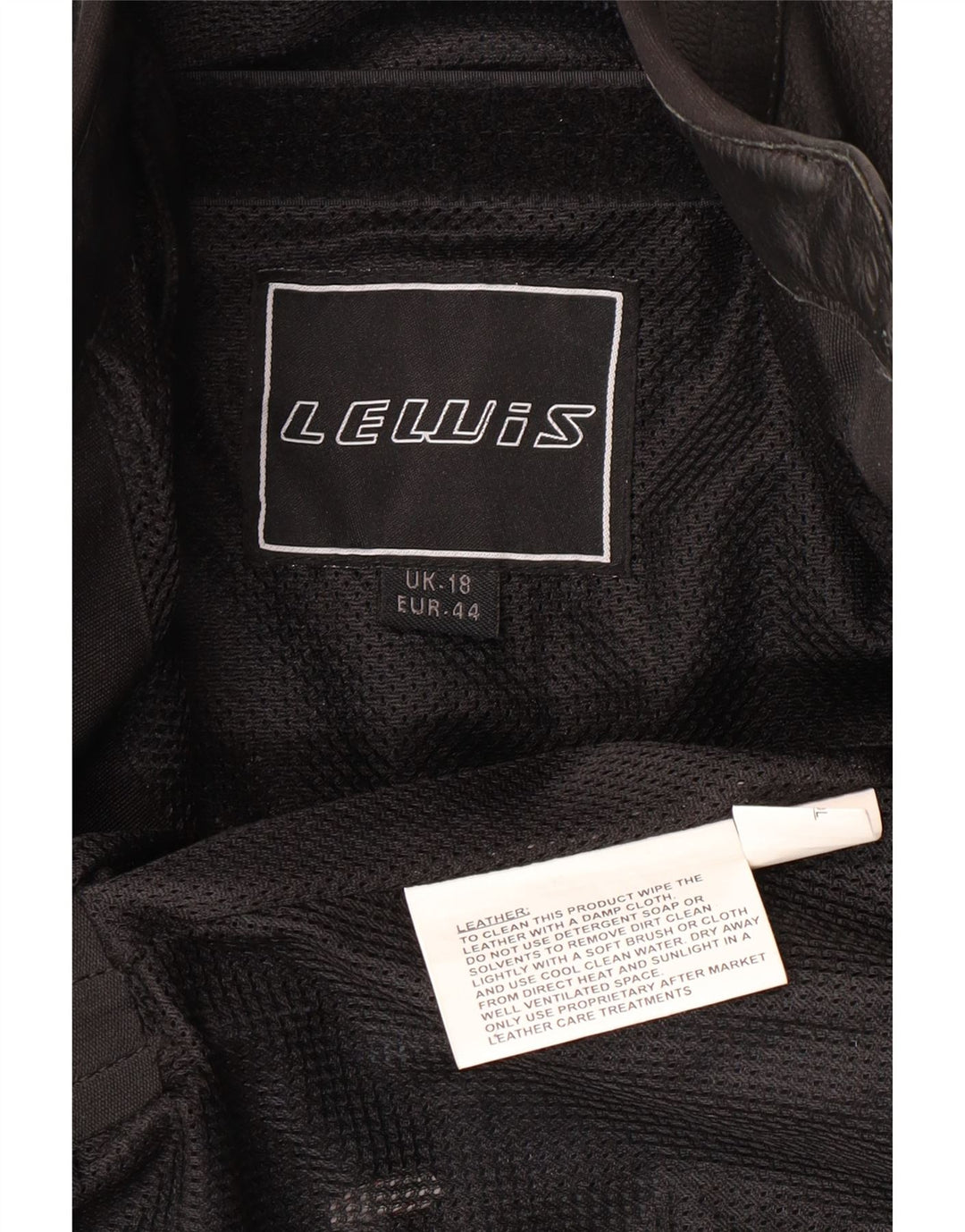 Giacca da motociclista in pelle da donna LEWIS UK 18 XL Pelle nera