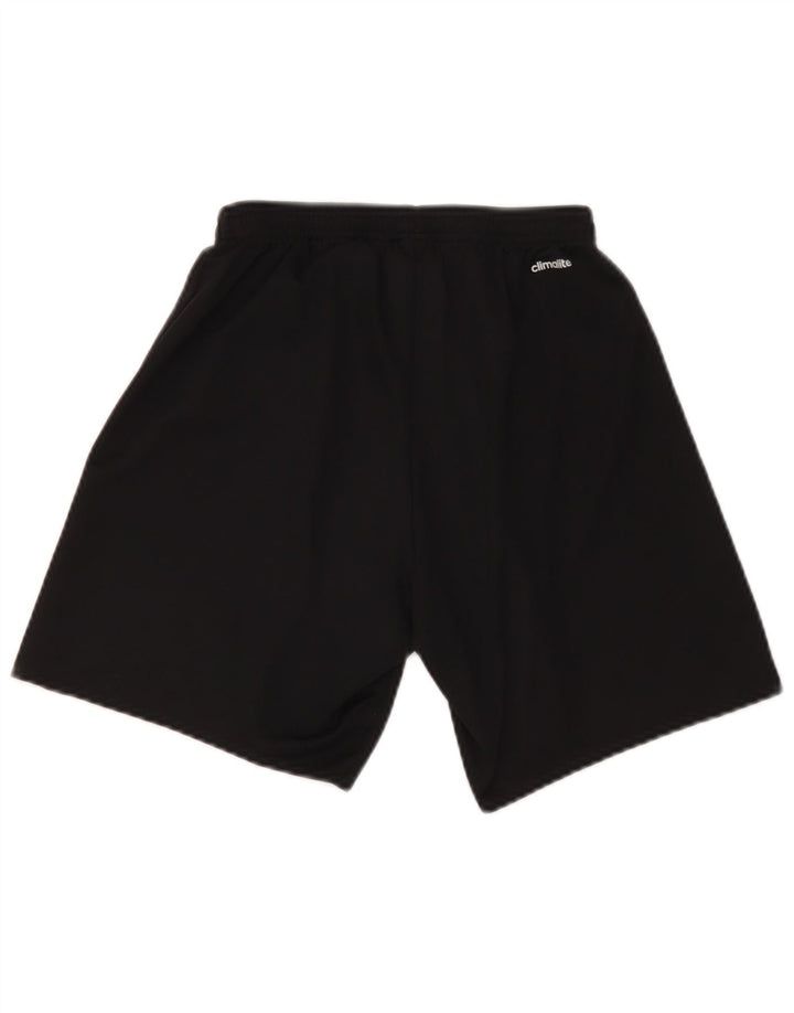 Pantaloncini sportivi Adidas Climalite da uomo piccoli in poliestere nero