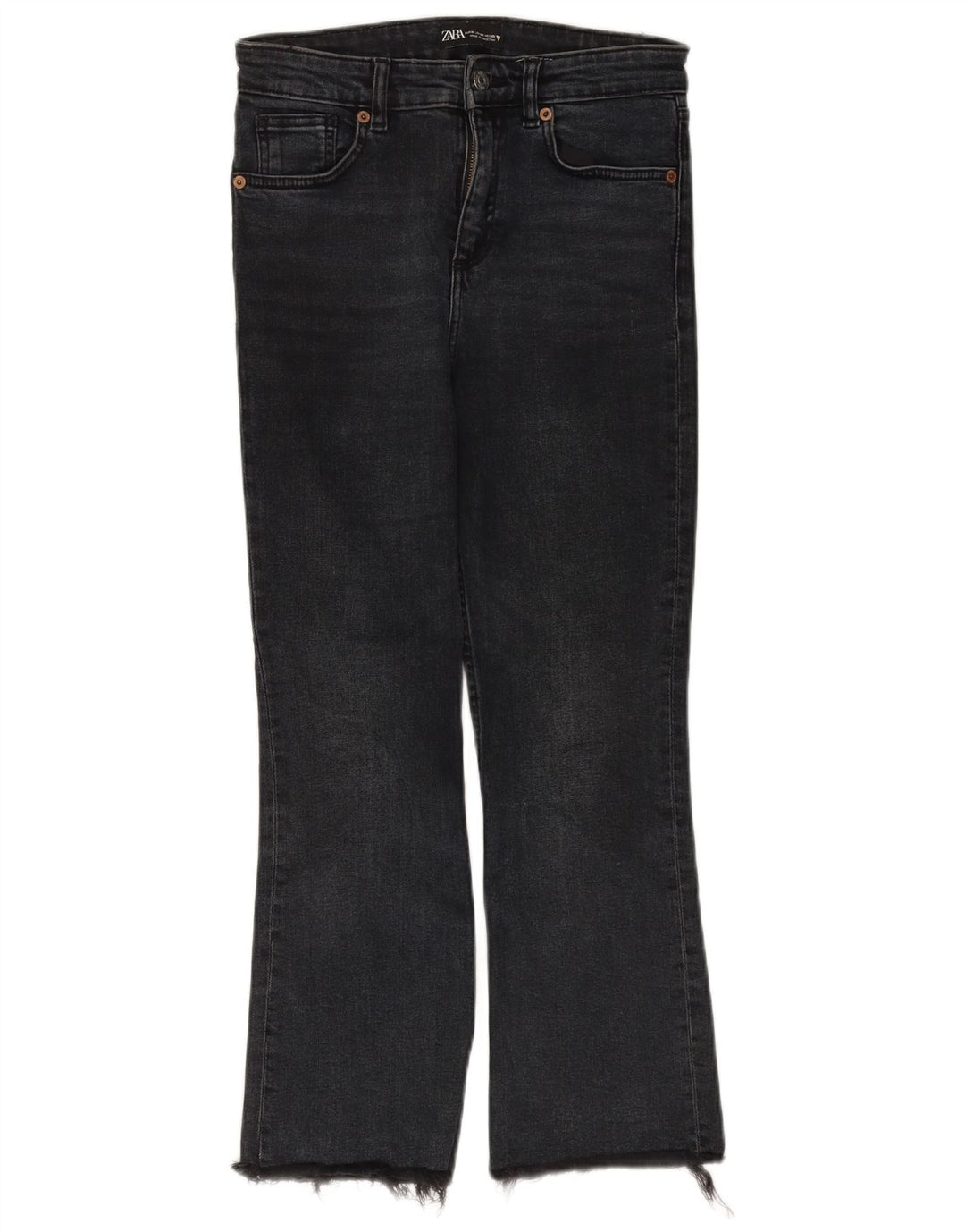 Jeans Bootcut da donna Zara EU 36 XS W26 L25 cotone nero