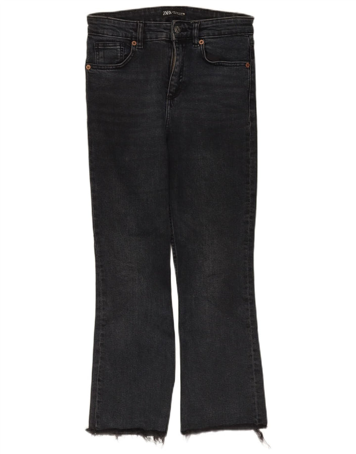 Jeans Bootcut da donna Zara EU 36 XS W26 L25 cotone nero