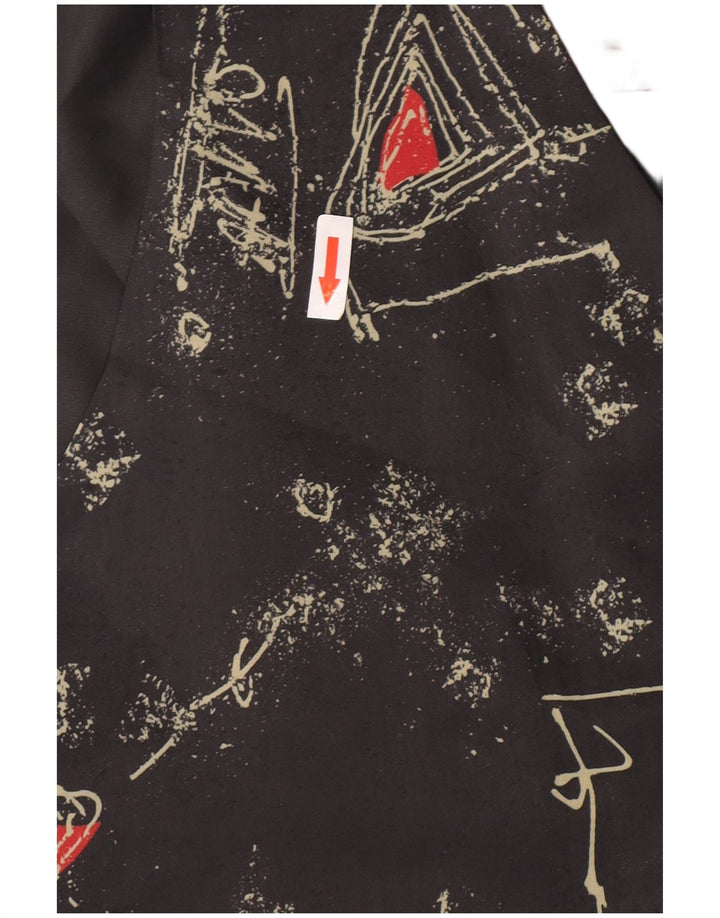 Gilet da uomo C&A EU 52/54 Large Nero Poliestere geometrico