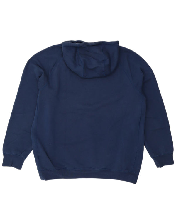 Felpa con cappuccio NIKE Air Graphic da uomo XL in cotone blu navy