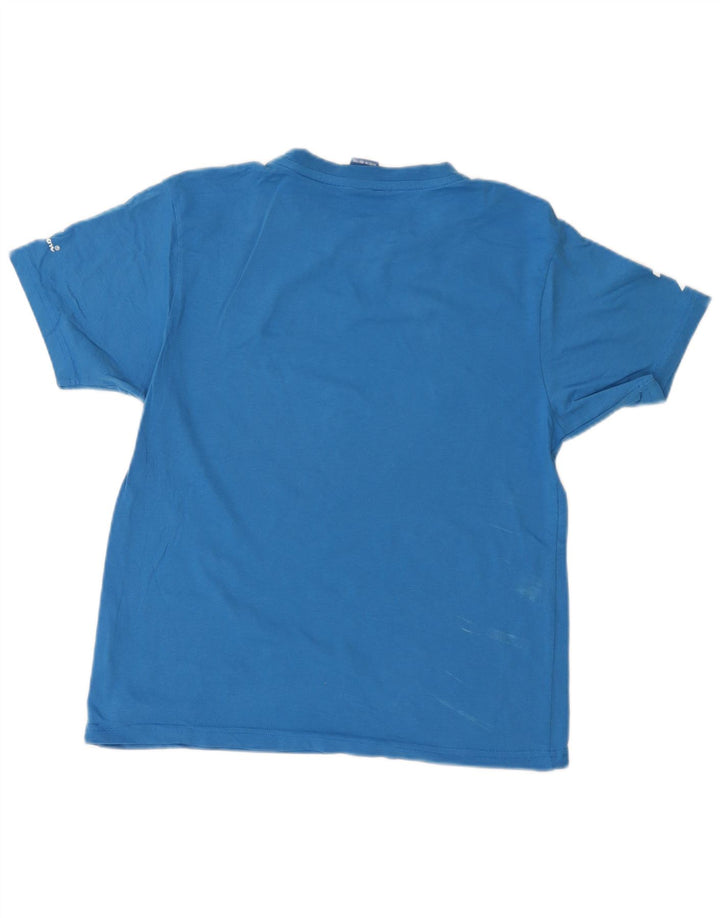 T-shirt grafica da uomo Champion Italia Top piccola blu