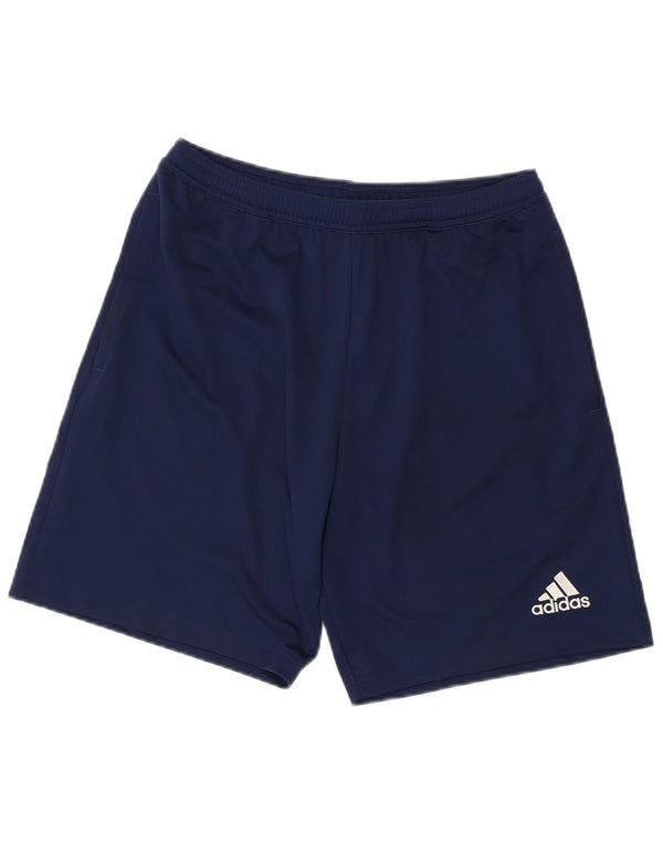 Pantaloncini sportivi Adidas Aeroready da uomo medi in poliestere blu navy