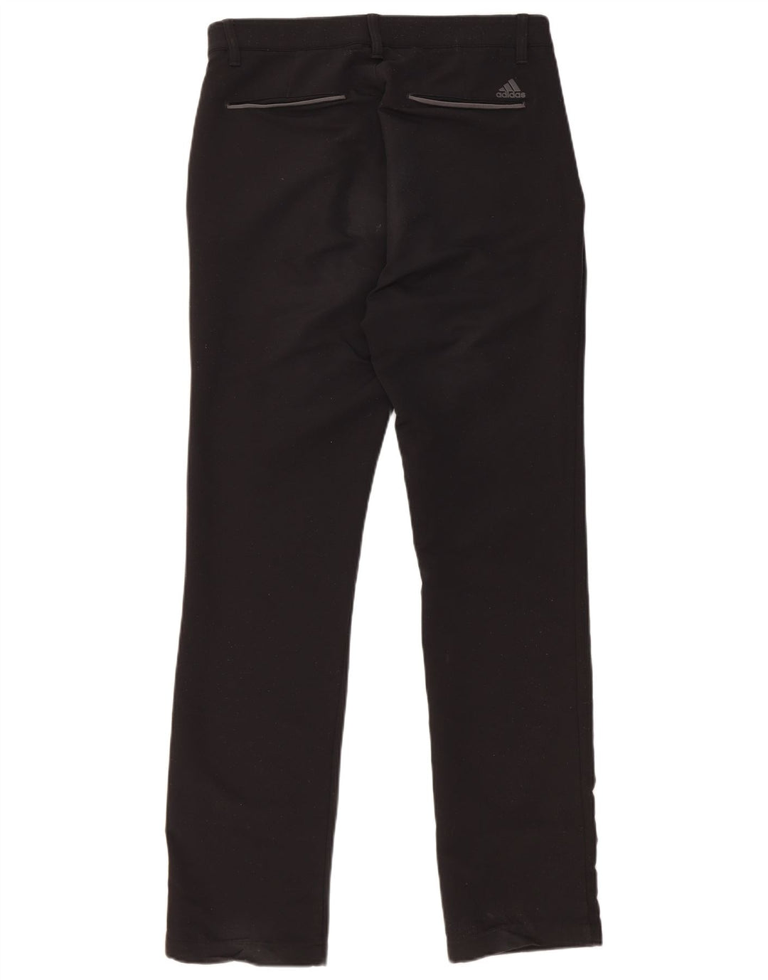 Pantaloni chino dritti da uomo ADIDAS W30 L32 poliestere nero