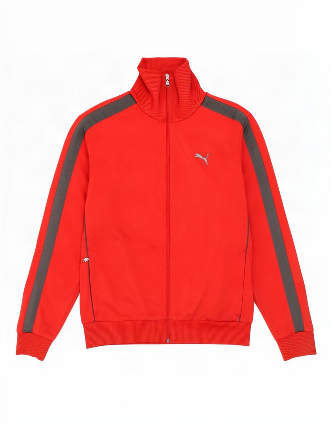 Giacca da tuta da uomo Puma Large rossa in poliestere color block