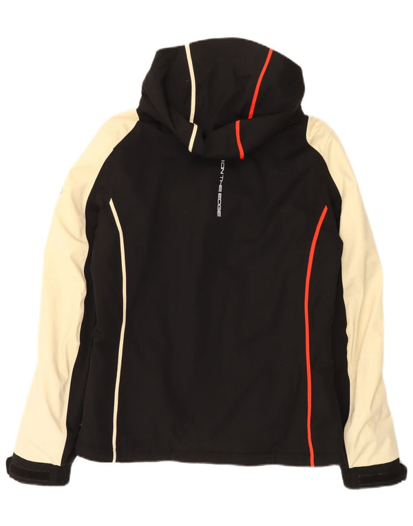 Giacca da sci con cappuccio da donna On the Edge IT 44 Medium Black Colourblock