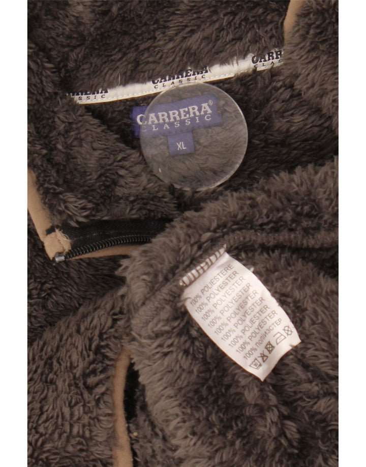 Giacca in pile da donna vestibilità ampia Carrera UK 18 XL poliestere marrone