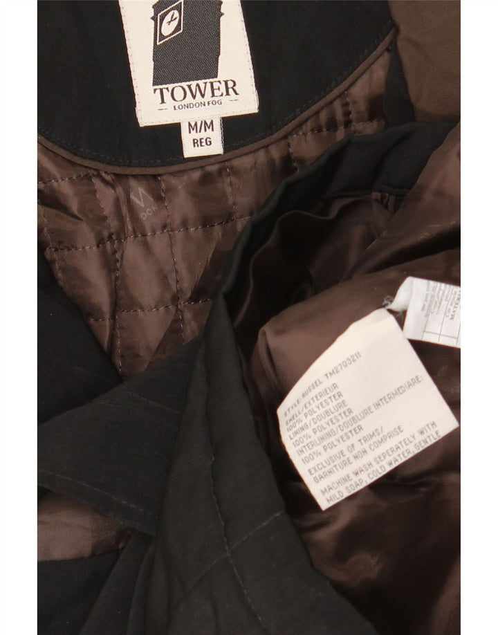 Giacca utilitaria da uomo LONDON FOG UK 38 poliestere nero medio